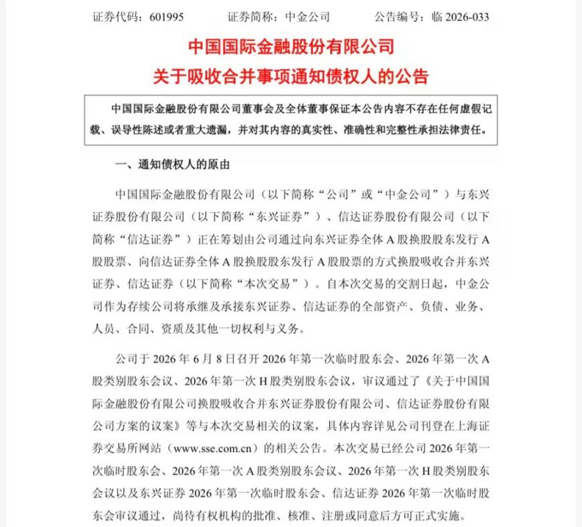 中金“三合一”落地！反对票背后藏套利玄机